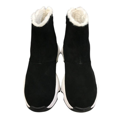 SOREL ソレル キネティック インパクト ショートブーツ レディース 秋冬 厚底 ファー Black/Sea Salt 22.5cm NL5196 中古 T1