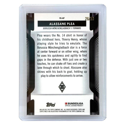 TOPPS サッカーカード FINEST ALASSANE PLEA BORUSSIA MONCHENGLADBACH /50 #FG-AP 中古 IT1