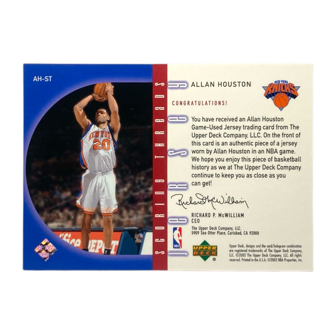 UPPER DECK NBAカード SCORING THREADS ALLAN HOUSTON NEW YORK KNICKS #AH-ST 中古 IT2