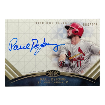 TOPPS MLBカード TIER 1 PAUL DEJONG ST. LOUIS CARDINALS /295 #TTA-PD 中古 IT2