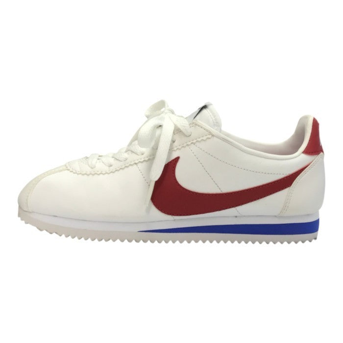 NIKE ナイキ CLASSIC CORTEZ LEATHER スニーカー レディース ローカット レザー コルテッツ ホワイト/レッド 23.5cm 807471-103 中古 T1