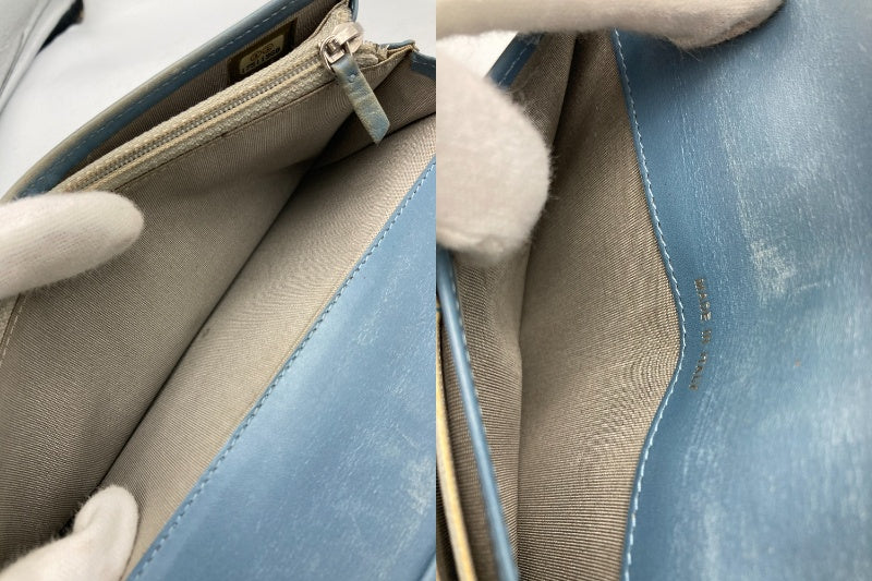 CHANEL シャネル キャビアスキン 2つ折り長財布 中古 D4
