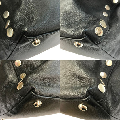 ZANELLATO ザネラート ポスティーナ ショルダーバッグ レディース 2way ハンドバッグ レザー POSTINA ターンロック ブラック 中古 T1