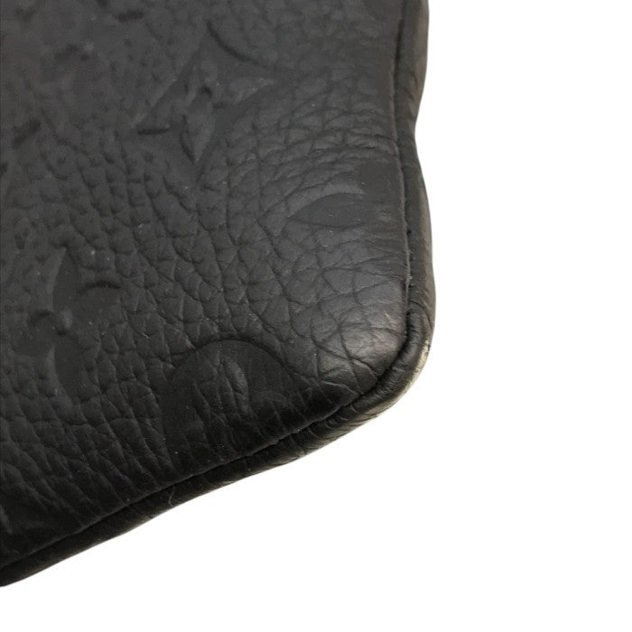 LOUIS VUITTON ルイヴィトン トリヨン・モノグラム クラッチバッグ ユニセックス セカンドバッグ チェーン エンボス ブラック/オレンジ M67461 中古 T1