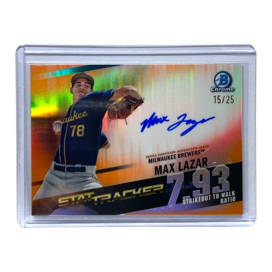 TOPPS MLBカード BOWMAN CHROME MAX LAZAR BREWERS 15/25 #STA-ML 中古 IT2