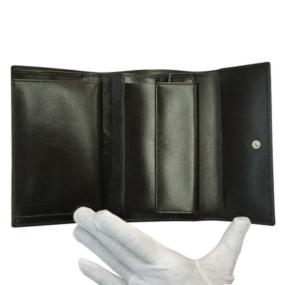 FENDI フェンディ 財布 レディース ズッカ柄 3つ折り 小銭入れ 定期入れ ブラウン 30858 中古 T1