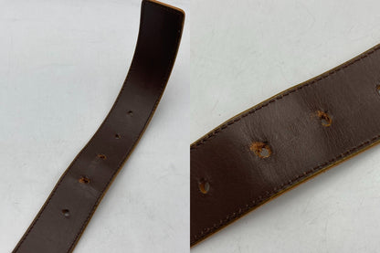 Salvatore Ferragamo サルヴァトーレフェラガモ スクエア バックルベルト 中古 D4