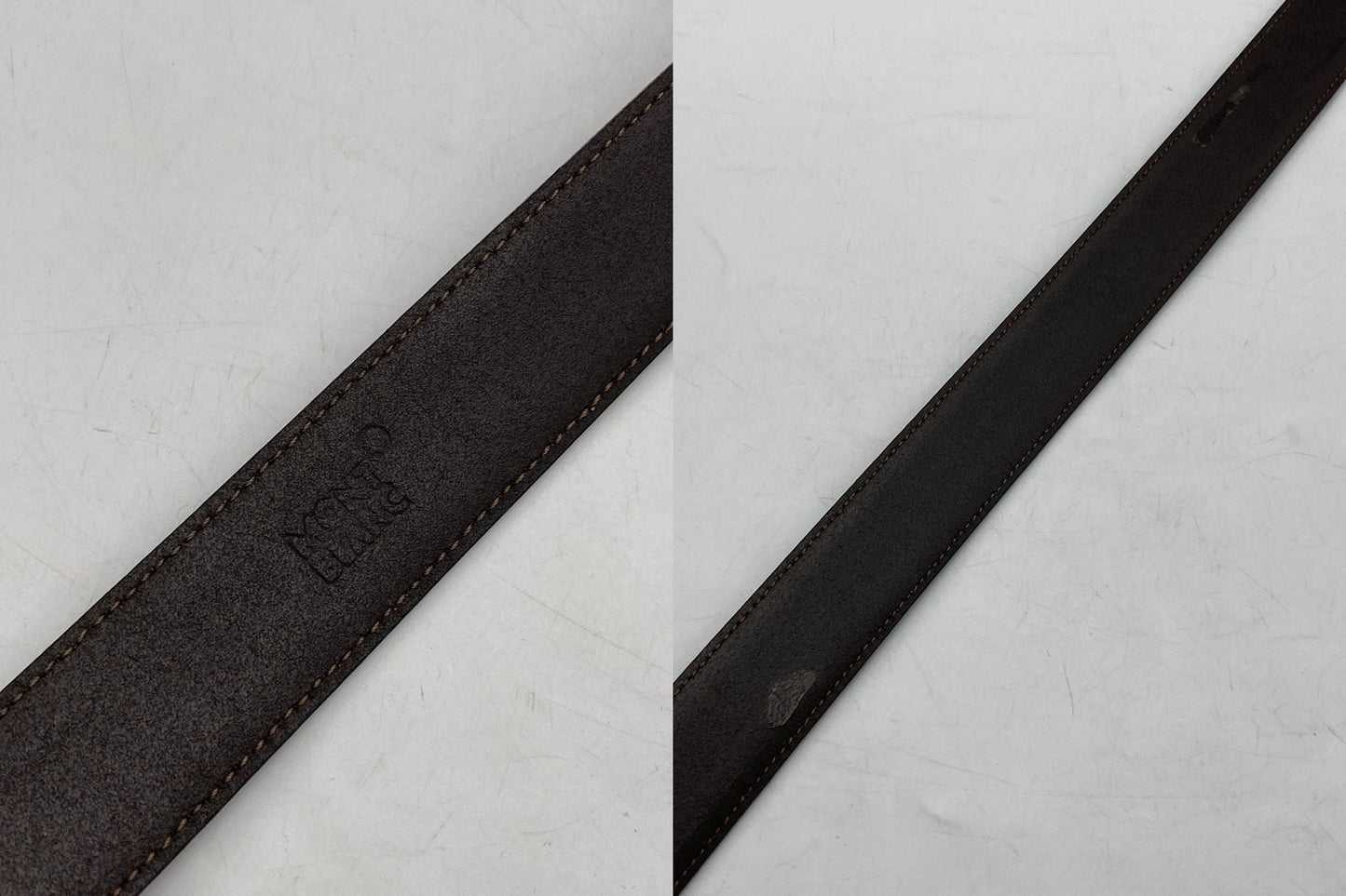 MONT BLANC  モンブラン バックル レザーベルト メンズ 中古 D4