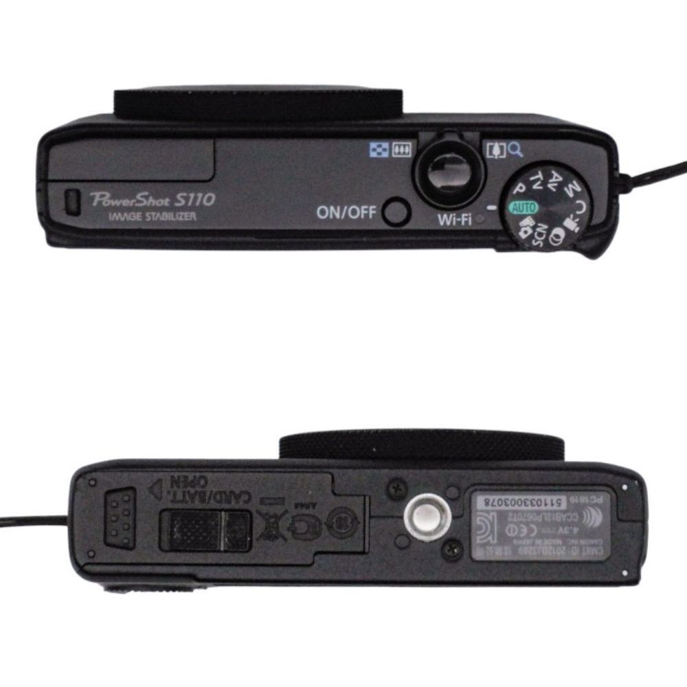 Canon デジタルカメラ PowerShot S110 約1210万画素 F2.0 光学5倍ズーム ブラック PSS110(BK) 中古 a1