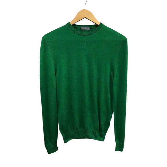 Drumohr ドモルア ニットトップス メンズ 秋冬 ラナメリノウール100％ グリーン Mサイズ 中古 M1