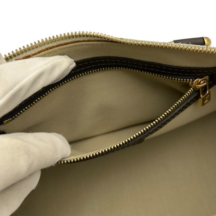 LOUIS VUITTON ルイヴィトン アルマロン ハンドバッグ モノグラムミニ カーキ/ブラウン 廃番 M92206 ブランド レディース キャンバス 中古 W４