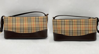 BURBERRY バーバリー ノバチェック シャドーホース ワンショルダーバッグ 中古 D4