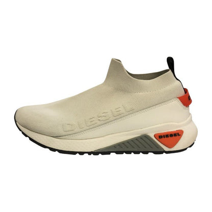 DIESEL ディーゼル SK-SOCK QB ソックスニーカー メンズ ローカット ニット ロゴ ストレッチ オフホワイト 27cm Y02405 中古 T1