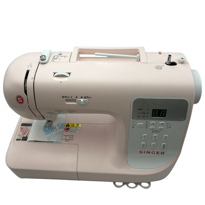 未使用品 SINGER シンガー コンピューターミシン SN777αlll ピンク ミシン 家庭用 アルファベット 数字 中古 Ｗ４