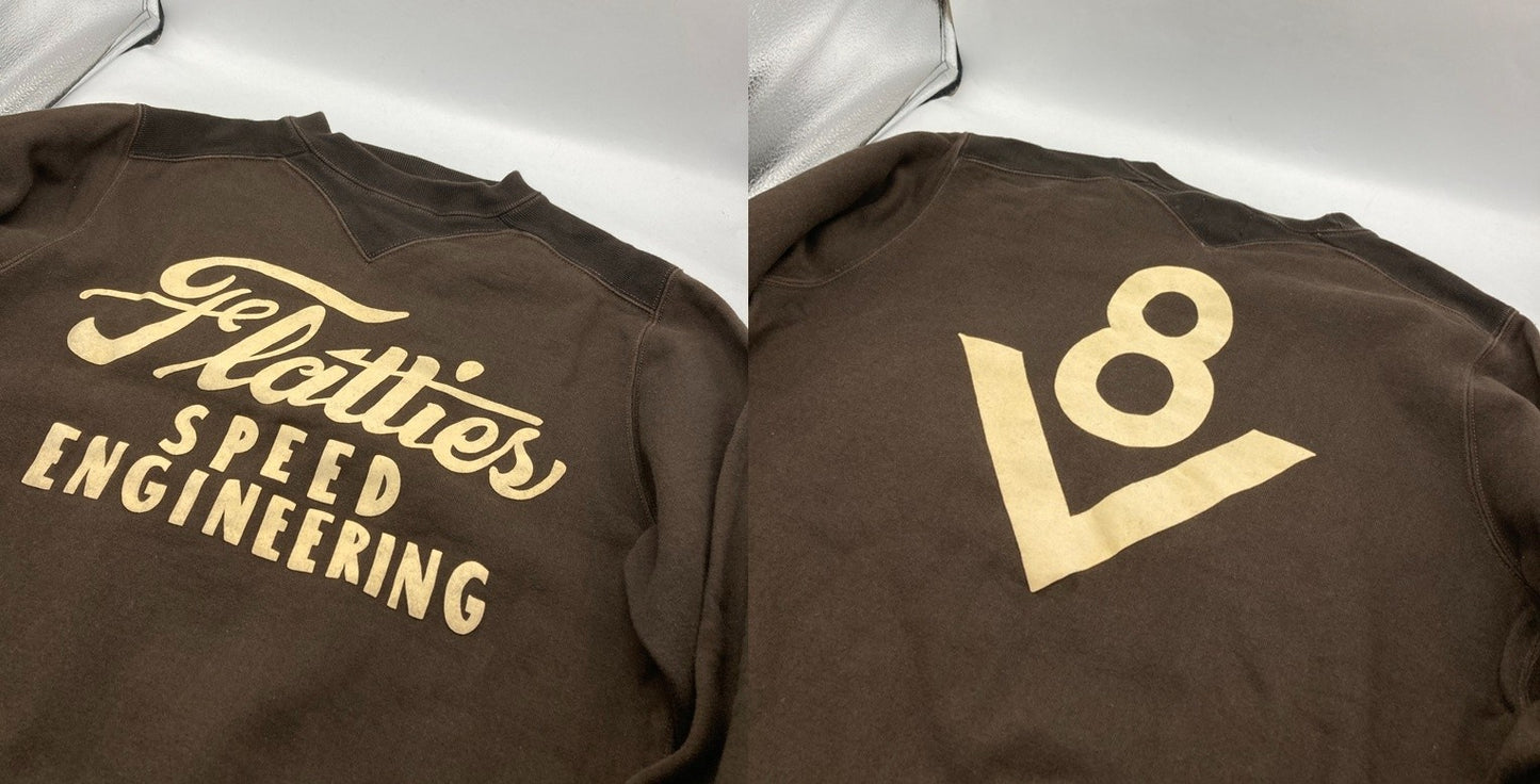 FREEWHEELERS フリーホイーラーズ POWER WEAR ATHLETIC SWEAT SHIRT ”Flatties" フロッキー スウェット 2034002 サイズ38 中古 D4