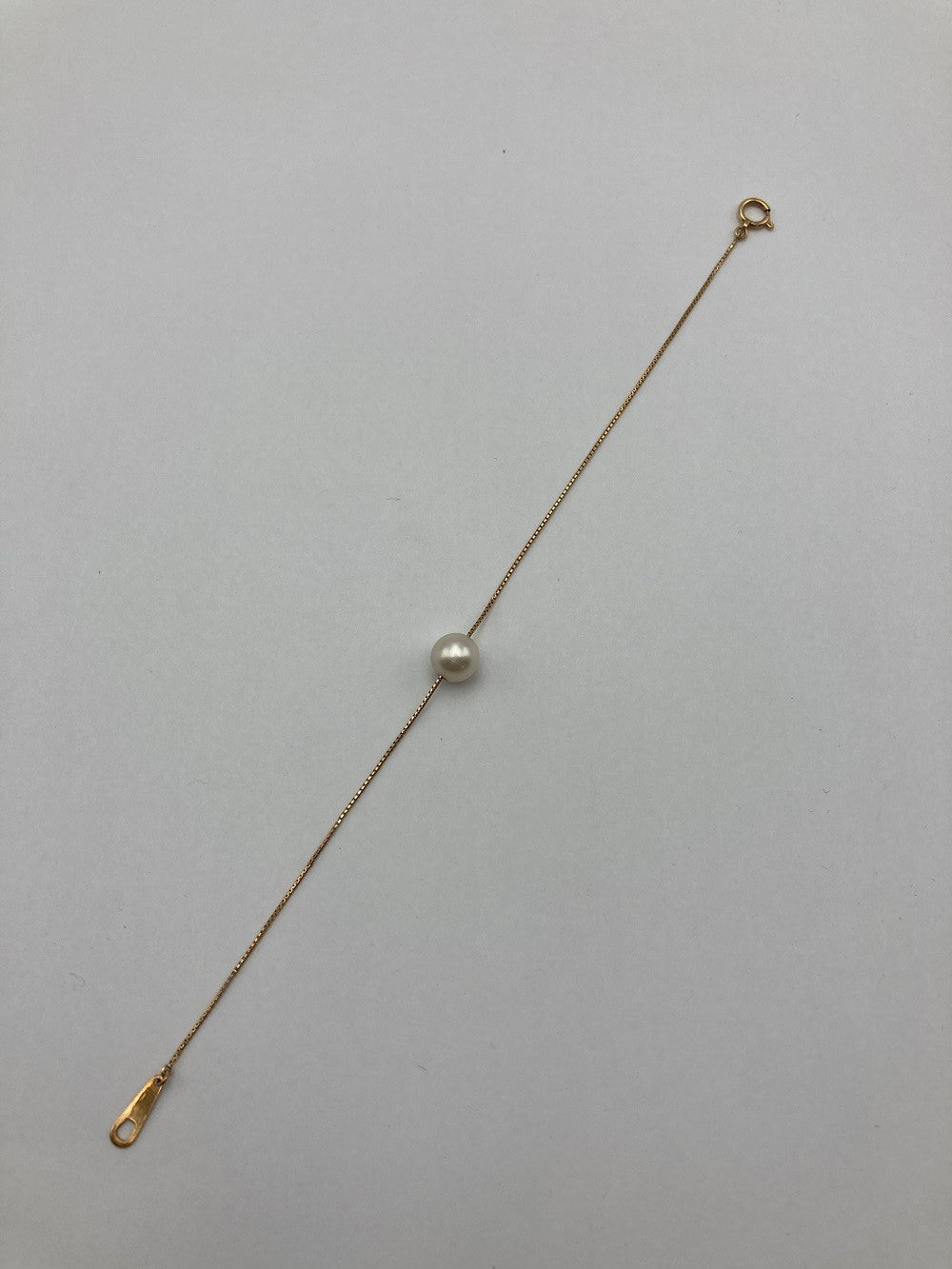 K18 1粒パール 7.0-7.5mm ブレスレット 中古 D4