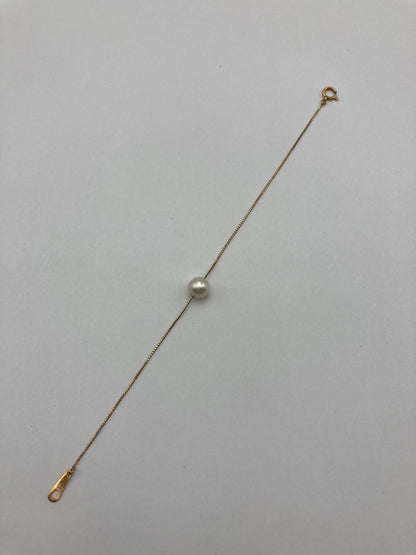 K18 1粒パール 7.0-7.5mm ブレスレット 中古 D4