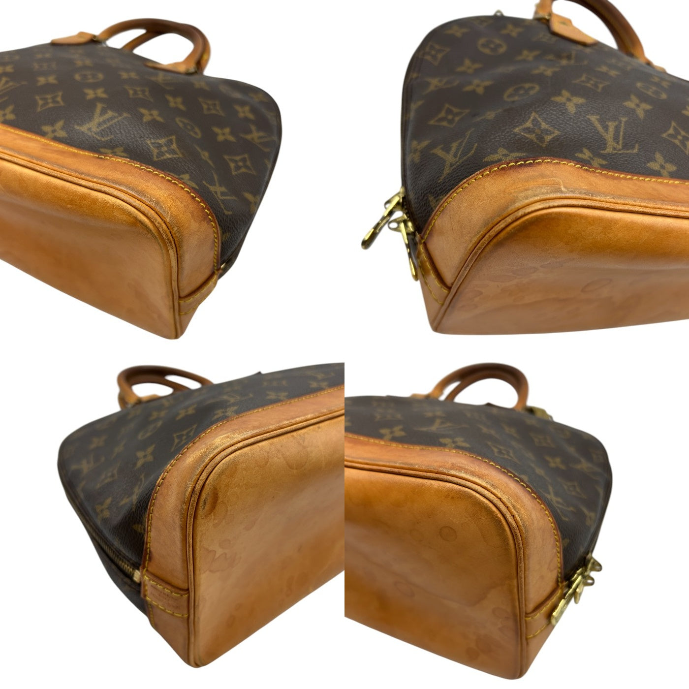 LOUIS VUITTON ルイヴィトン アルマPM 旧型 ハンドバッグ モノグラム M51130 鞄 ブランド レディース 鍵付 中古 W４