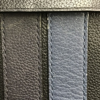 COACH コーチ セカンドバッグ ユニセックス レザー クラッチバッグ ストライプ ブラック F31514 中古 T1