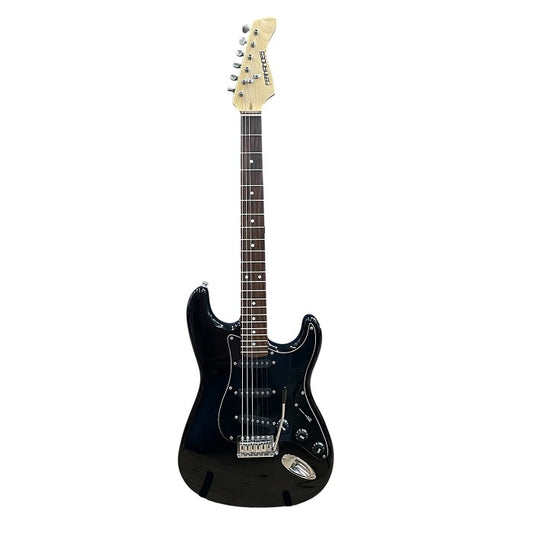 Fernandes ストラトタイプ エレキギター 3シングル 黒 22F 中古 R4