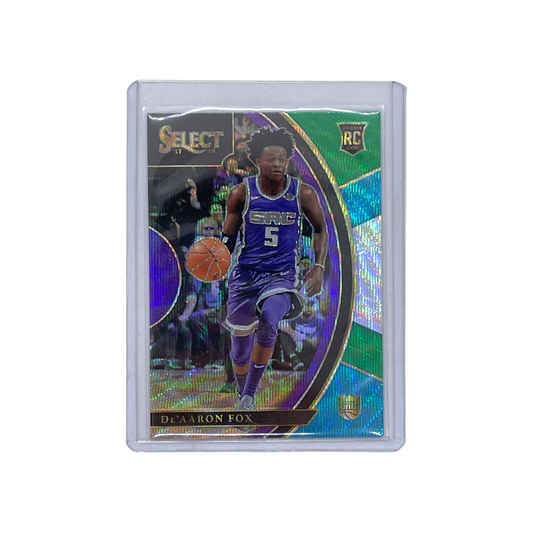 PANINI NBAカード SELECT PRIZM PURPLE GREEN LIGHT BLUE DE'AARON FOX #49 中古 IT1
