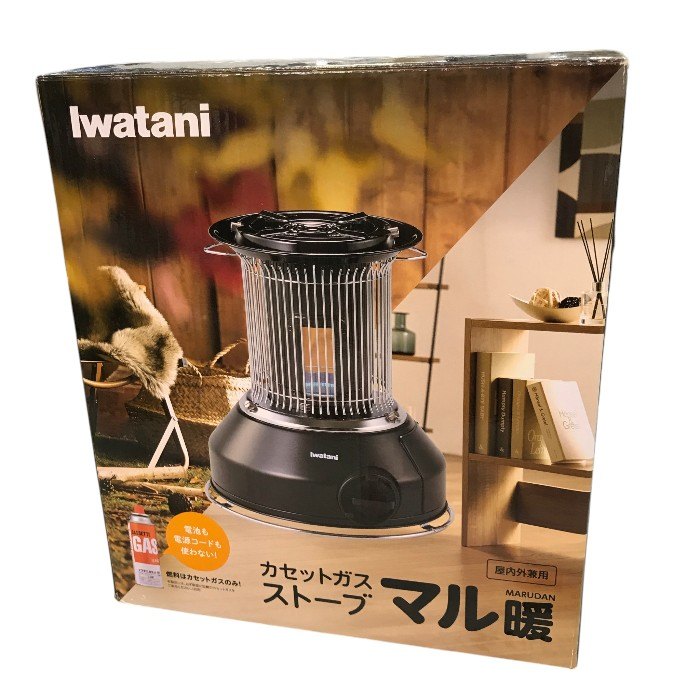 Iwatani イワタニ カセット ガス ストーブ マル暖 やかん 置ける アウトドア 屋内外 CB-STV-MRD 中古 Y1