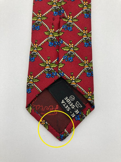 Salvatore Ferragamo サルヴァトーレフェラガモ 花柄 ネクタイ シルク100％ 中古 D4