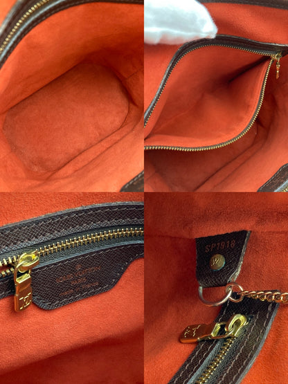 LOUIS VUITTON ルイヴィトン ダミエ エベヌ マレ バケツ型 ショルダー トートバッグ ポーチ付 N42240 中古 D4