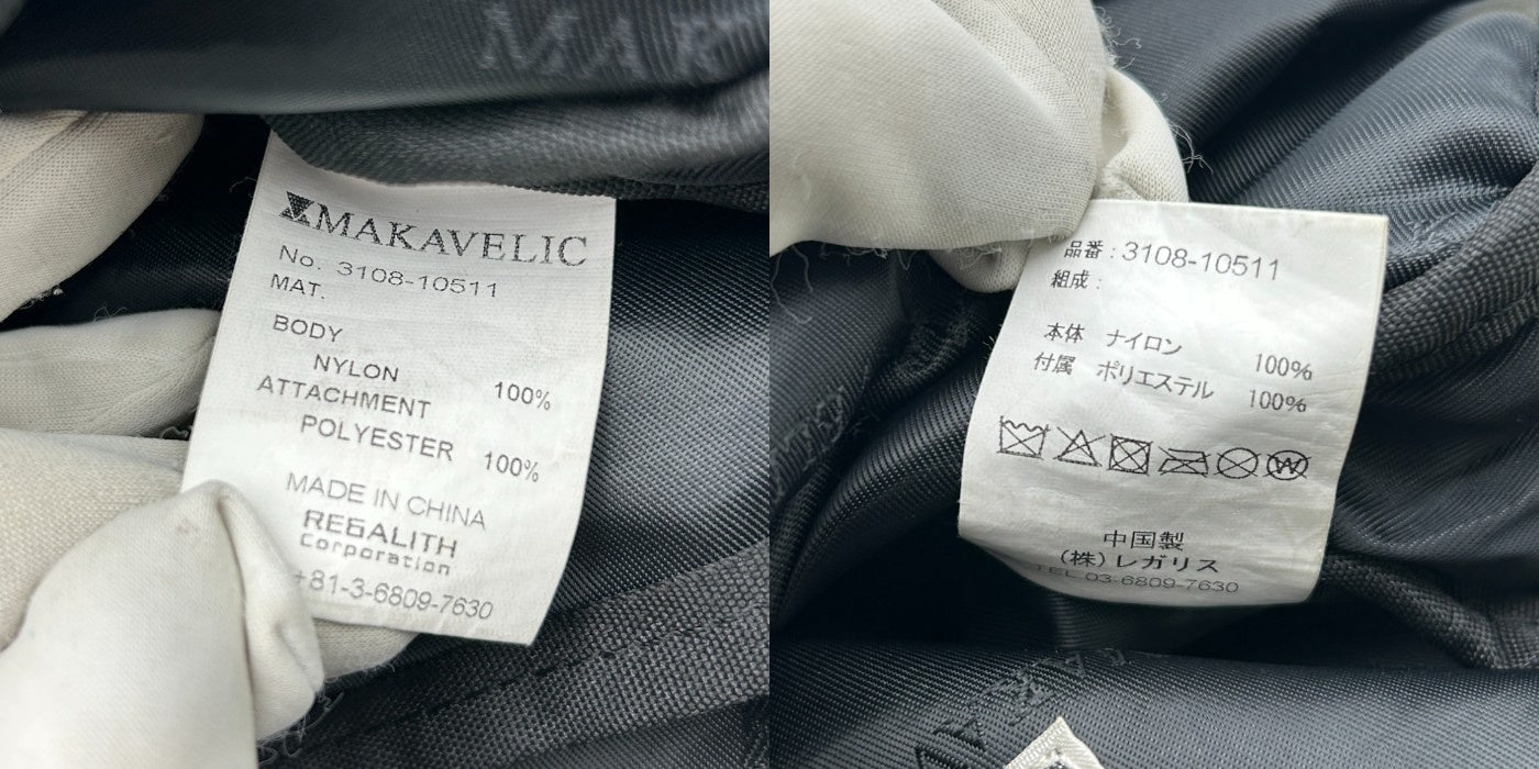 MAKAVELIC マキャベリック ボディバッグ 3108-10511 鞄 ショルダーバッグ メンズ ナイロン 中古 W４