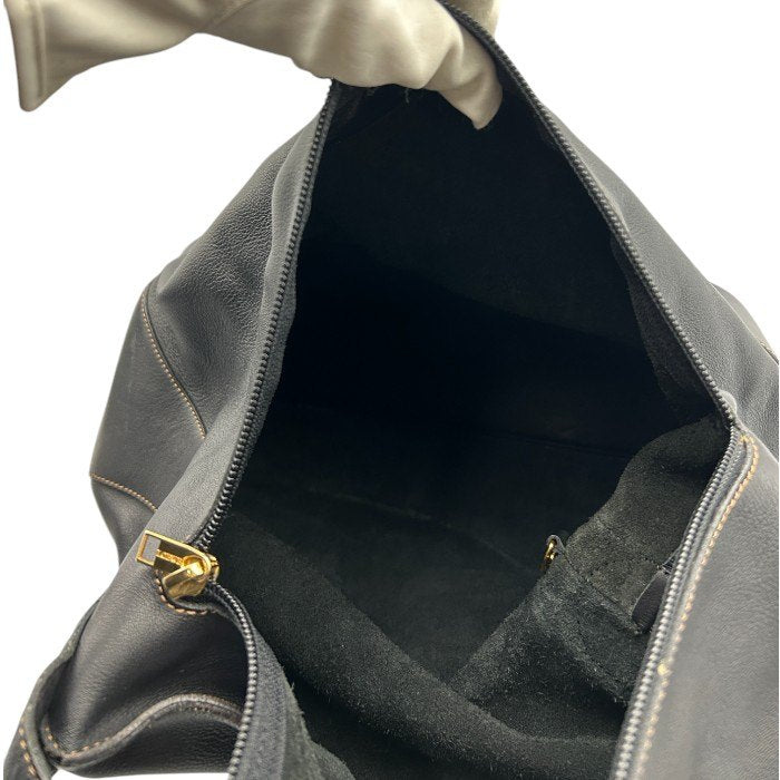 LOEWE ロエベ アントン ショルダーバッグ レディース レザー ヴィンテージ ブラック ブランド 肩掛け 希少 鞄 中古 W４