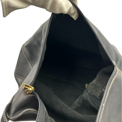 LOEWE ロエベ アントン ショルダーバッグ レディース レザー ヴィンテージ ブラック ブランド 肩掛け 希少 鞄 中古 W４