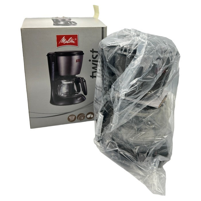 メリタ Melitta フィルターペーパー式 コーヒーメーカー 700ml ツイスト ジェットブラック 5杯用 SCG58-3B 家電 コーヒー 家庭用 中古 W４