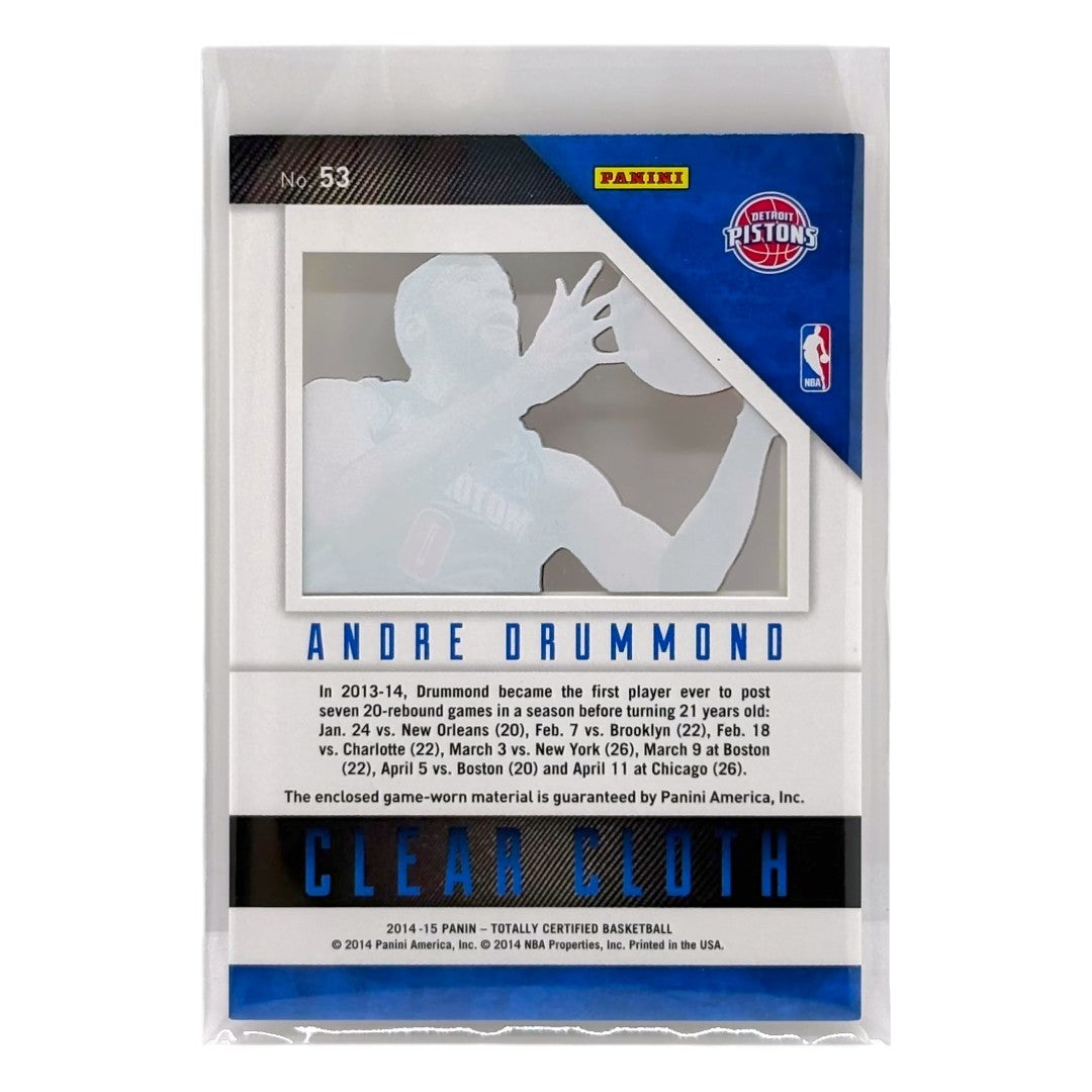 PANINI NBAカード TOTALLY CERTIFIED ANDRE DRUMMOND DETROIT PISTONS /299 #53 中古 IT1