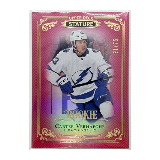 UPPER DECK NHLカード STATURE CARTER VERHAEGHE LIGHTNING 31/75 #132 中古 IT1