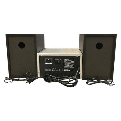 KENWOOD ケンウッド ミニコンポ シルバー/ブラック コンパクトHi-Fiシステム Bluetooth セパレート アルミパネル M-EB50-S 中古 T1