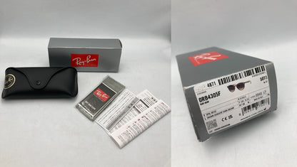 Ray Ban レイバン サングラス RB4305F 616613 53 オパールベージュ 中古 D4