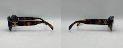 CELINE セリーヌ トリオンフ オーバル型 サングラス CL40194U 中古 D4