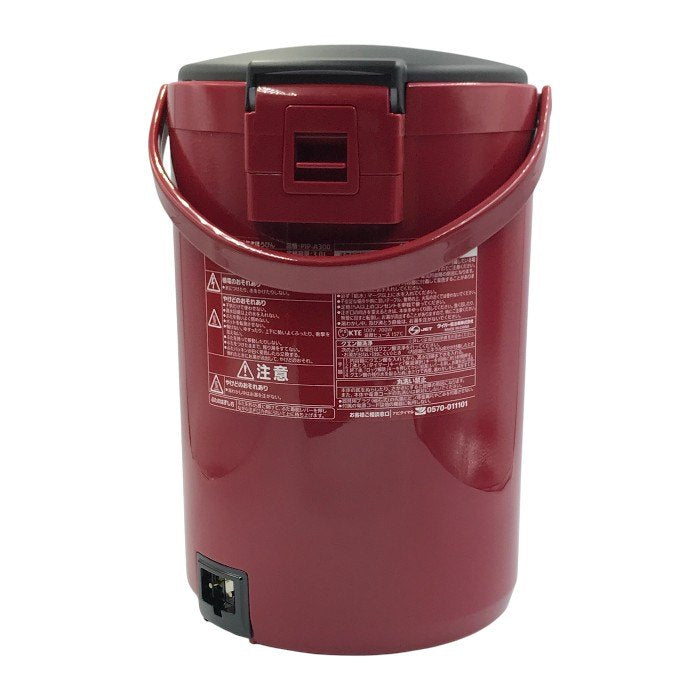 TIGER タイガー魔法瓶 電気ポット レッド 3.0L VE 電気まほうびん とく子さん 節電 保温 ポット PIP-A300-R 中古 T1