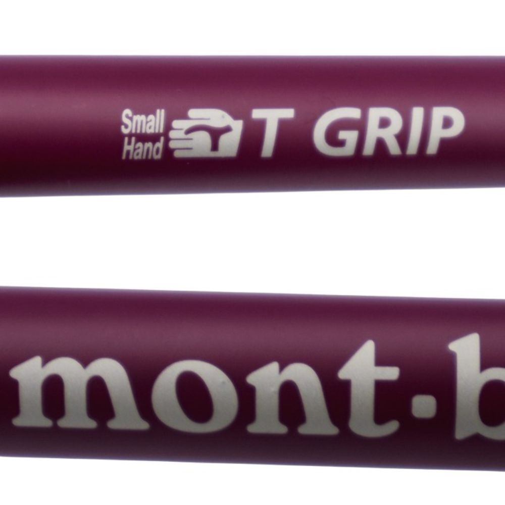 モンベル mont-bell T-GRIP アンチショック S トレッキングポール ラズベリー (RAS) 1140149 中古 a1