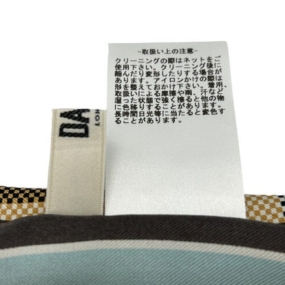 DAKS ダックス 絹 100％ スカーフ チェック レディース シルク 服飾 小物 おしゃれ 中古 W４