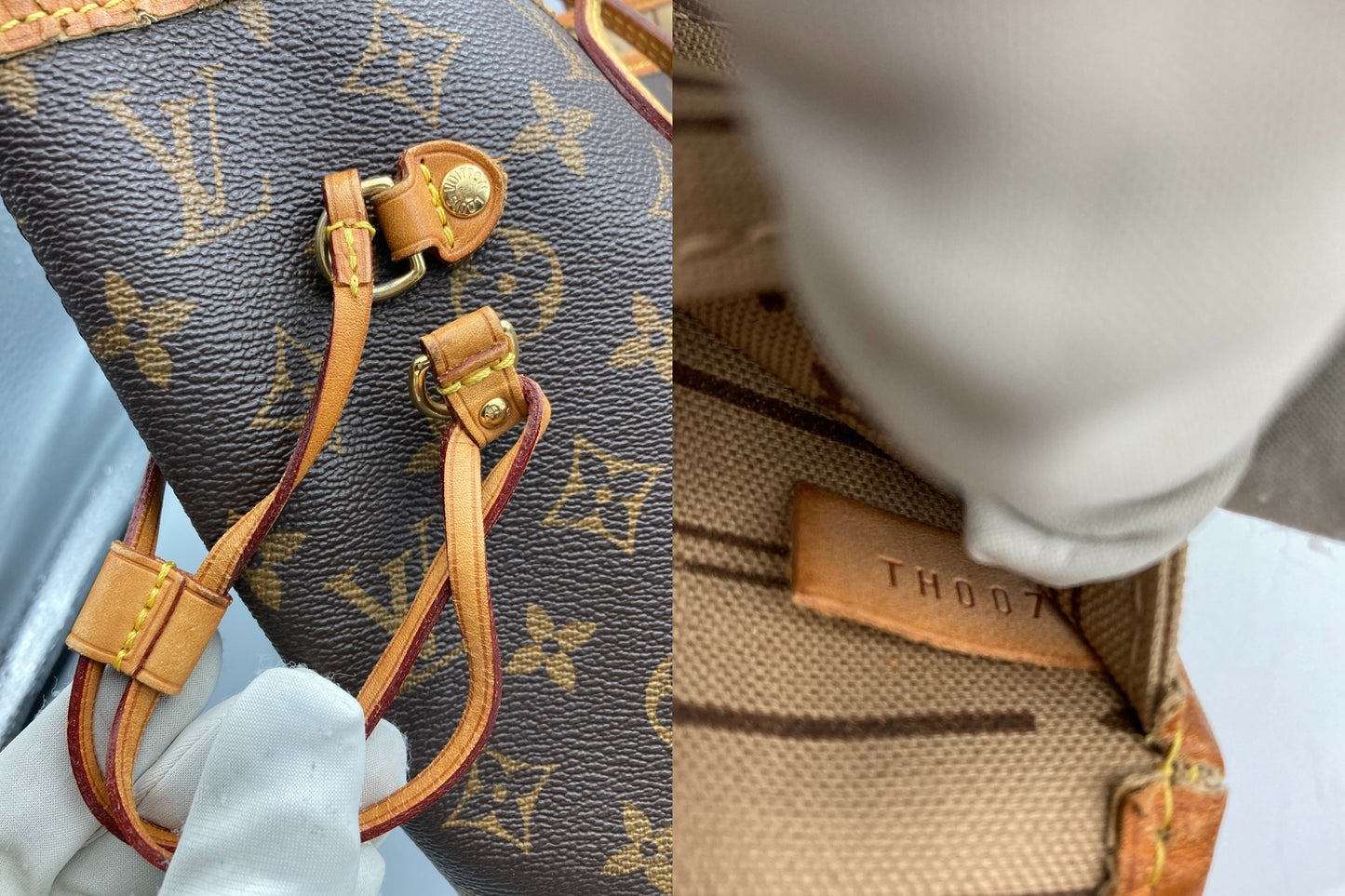 LOUIS VUITTON ルイヴィトン モノグラム ネヴァーフル MM トートバッグ M40156 中古 D4