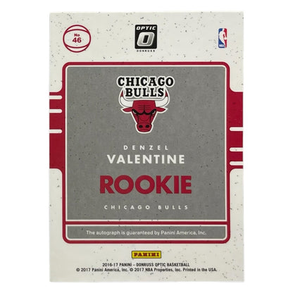 PANINI NBAカード DONRUSS DENZEL VALENTINE CHICAGO BULLS #46 中古 IT2