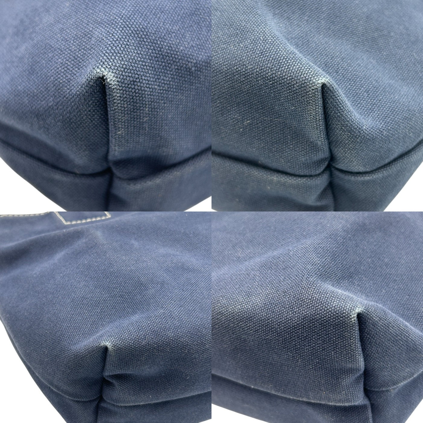 MARC JACOBS マークジェイコブス トートバッグ 鞄 キャンバス ネイビー かわいい 中古 W４