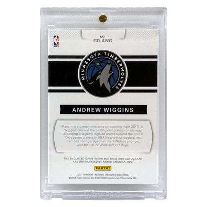 PANINI NBAカード NATIONAL TREASURES ANDREW WIGGINS MINNESOTA TIMBERWOLVES /25 #GD-AWG 中古 IT1