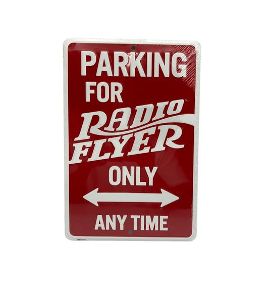 RADIO FLYER ラジオフライヤー TIN SIGN 看板 プレート ONLY ANY TIME 中古 D4