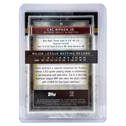 TOPPS MLBカード MUSEUM COLLECTION CAL RIPKEN JR. BALTIMORE ORIOLES /99 #25 中古 IT1
