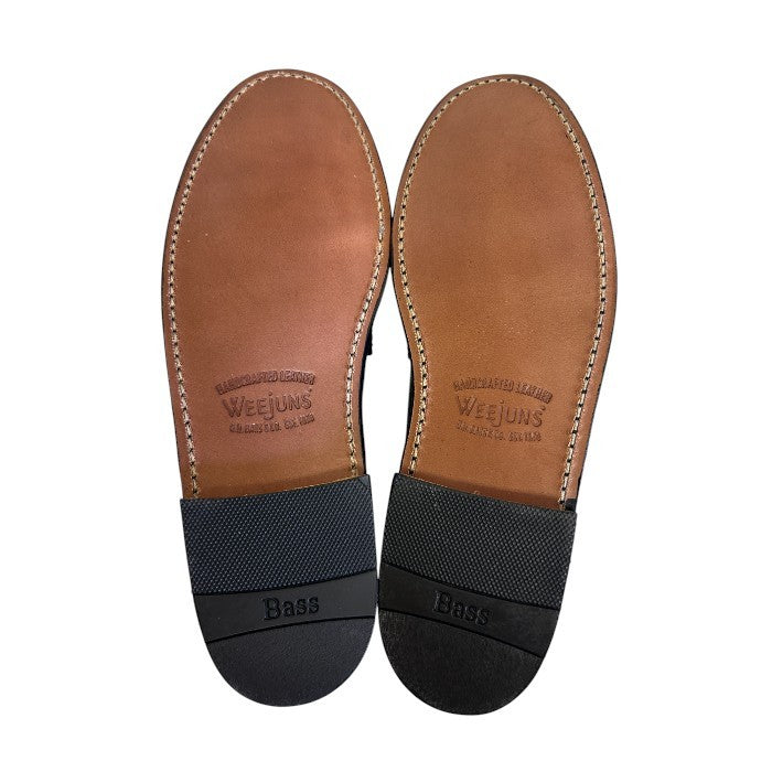 G.H.BASS ジーエイチバス WEEJUNS ローファー ツイード ブラック US7.5 (約25.5cm) 靴 シューズ メンズ レザー 中古 W1