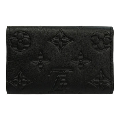 LOUIS VUITTON ルイヴィトン モノグラムシャドウ ミュルティクレ6 キーケース ユニセックス 6連 エンボス コンパクト ブラック M14825 中古 T1