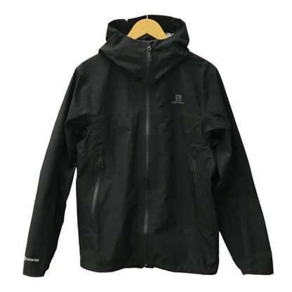 salomon サロモン GORE-TEX シェルジャケット メンズ ゴアテックス マウンテンパーカ 軽量 防水 ブラック Mサイズ C17865 中古 T1