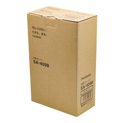 未使用品 TWINBIRD(ツインバード) 衣類スチーマー ハンディアイロン 脱臭 除菌 プレス ホワイト SA-4098W 中古 a1